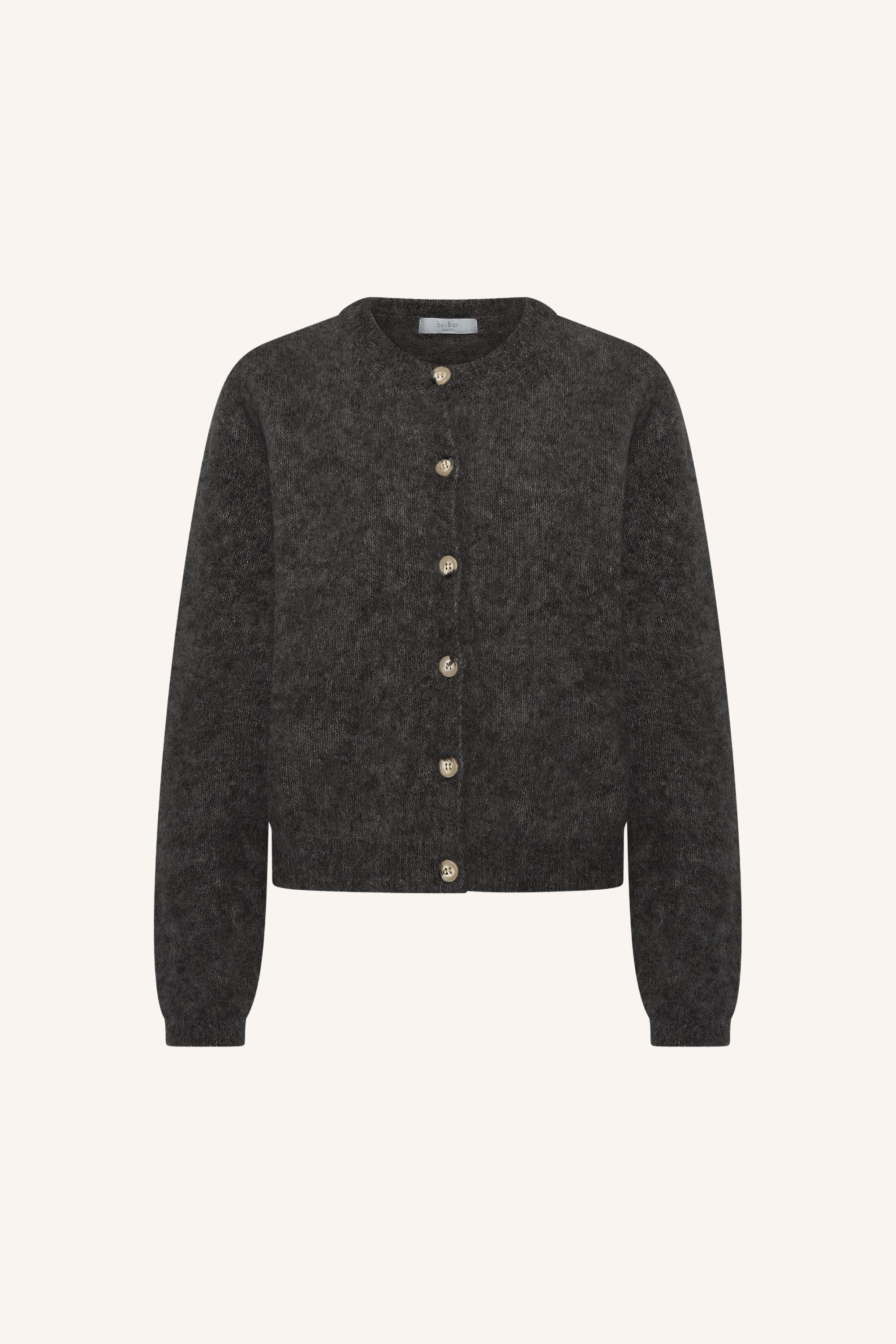 By-Bar Vasile Cardigan Moss Brown Damen Strickjacke Mohair braun